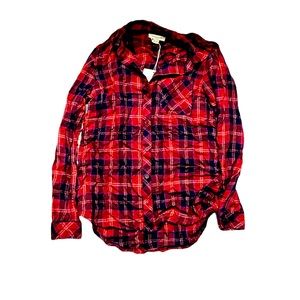 Happy Shopping, Have Flannel Shirt,perfect NWT Staple Shirt Cozy Fall in love